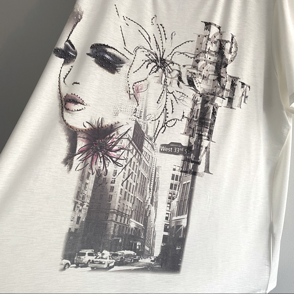 RARE CF Fashionista Blouse Top with Bling